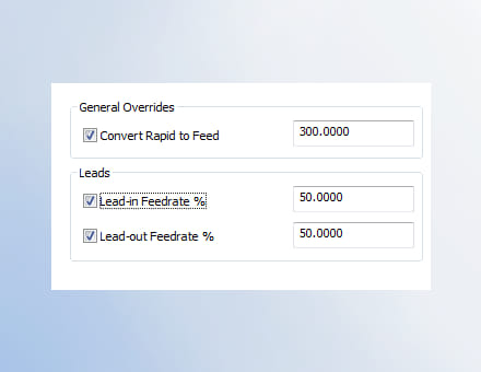 Erweiterte Geschwindigkeiten