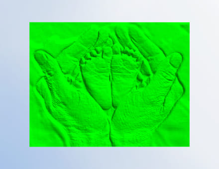 Erstellen Sie ein Reliefmodell aus einem Bild